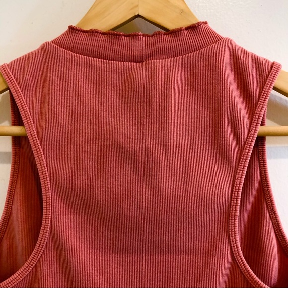 Free People Movement Courage Crop Top Red Clay Size Large. - Picture 11 of 16